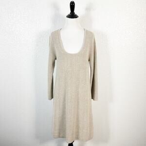 Calypso St. Barth Womens Cashmere Sweater Dress in Tan Size X-Small